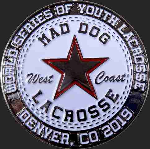 Custom Mad Dog Lacrosse Soft Enamel Trading Pin